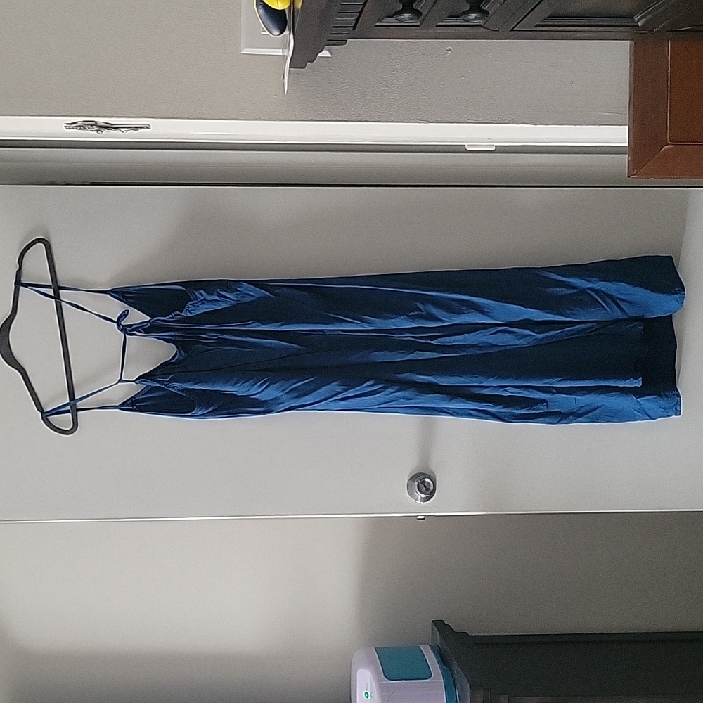 Old Navy Blue Tie-Back Maxi Slip Dress for Women 3x - Picture 3 of 7